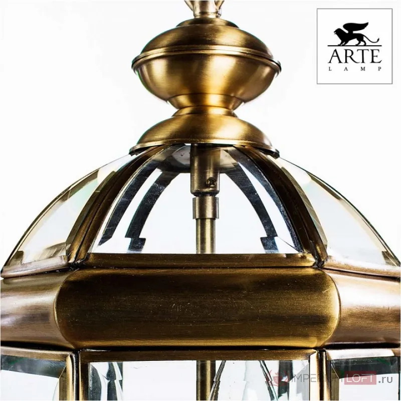 Подвесной светильник Arte Lamp Rimini A6505SP-3AB Цвет арматуры бронза Цвет плафонов прозрачный от ImperiumLoft