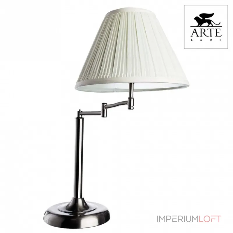 Настольная лампа декоративная Arte Lamp California A2872LT-1SS Цвет арматуры хром Цвет плафонов кремовый