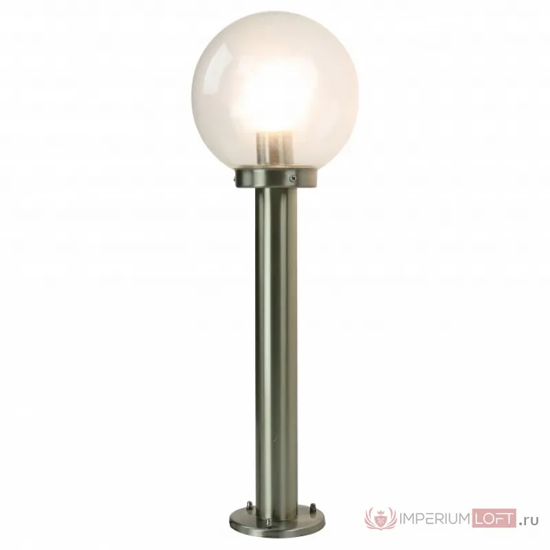 Наземный низкий светильник Arte Lamp Gazebo A8366PA-1SS Цвет арматуры серебро Цвет плафонов прозрачный от ImperiumLoft