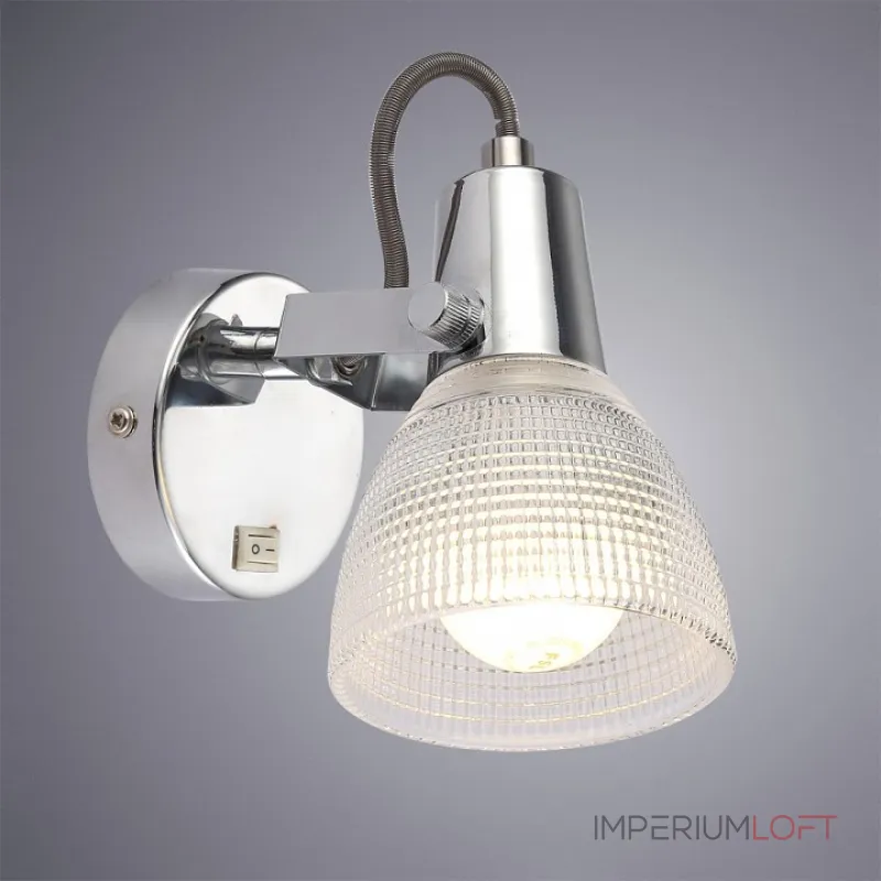 Бра Arte Lamp 1026 A1026AP-1CC Цвет арматуры хром Цвет плафонов прозрачный