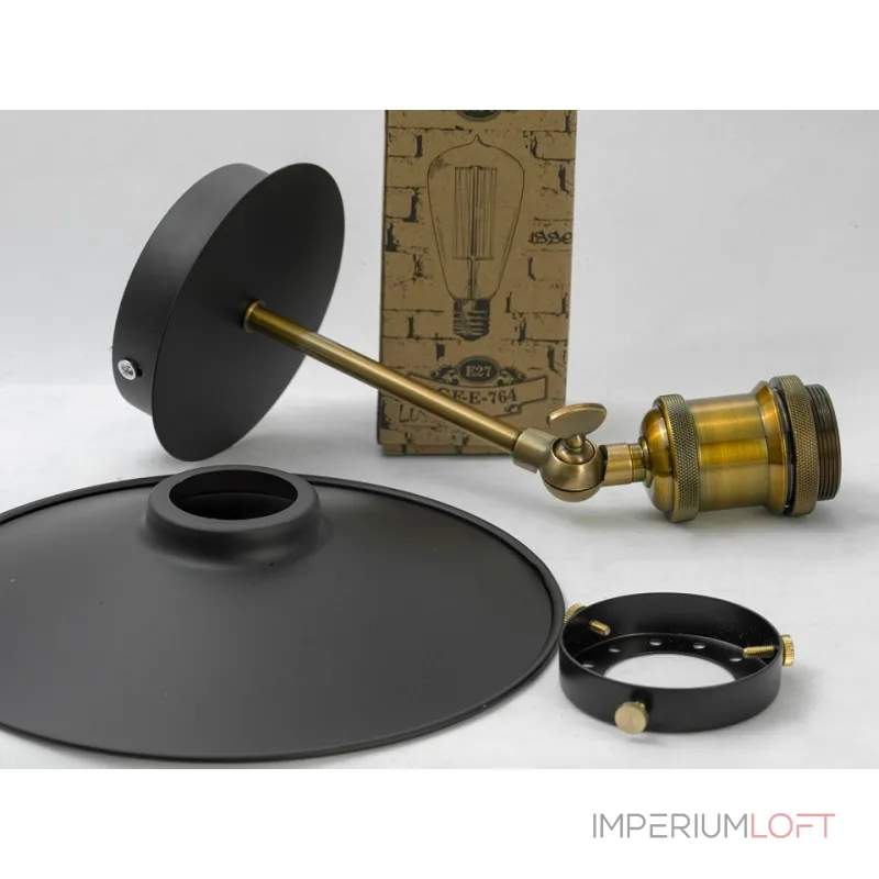 Бра Lussole New York LSP-9100 Цвет арматуры бронза Цвет плафонов черный от ImperiumLoft Бра Lussole New York LSP-9100 Цвет арматуры бронза Цвет плафонов черный от ImperiumLoft