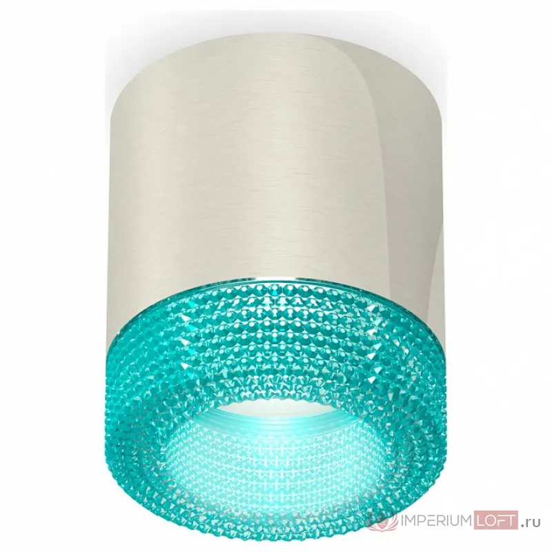 Накладной светильник Ambrella Techno 216 XS7405005 Цвет арматуры серебро Цвет плафонов голубой от ImperiumLoft