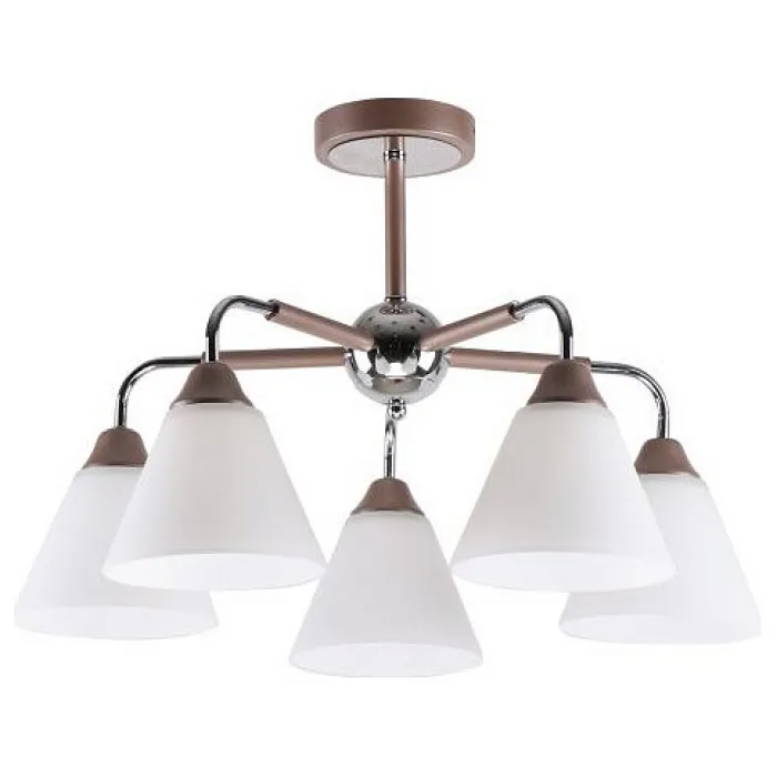 Люстра на штанге Imex 51510 MD.51510-5-S CP+CH Цвет арматуры медь от ImperiumLoft