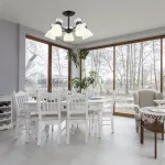 Люстра на штанге Lumion Wilma 4534/5C Цвет плафонов белый Цвет арматуры черный от ImperiumLoft