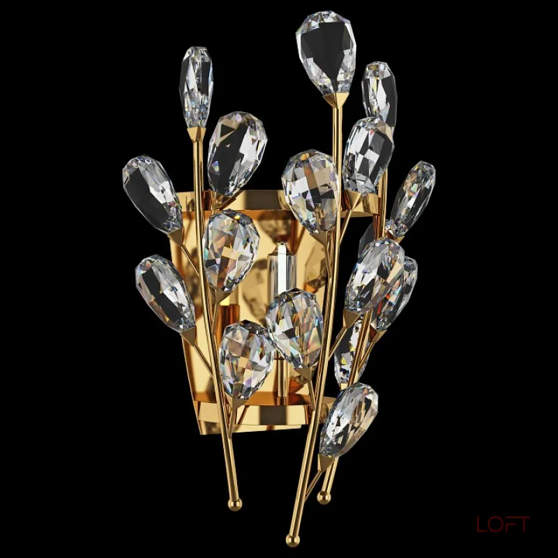 Бра Lightstar Isabelle 791612 Цвет арматуры золото Цвет плафонов прозрачный