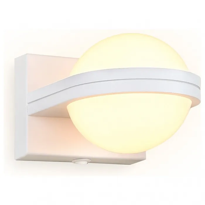 Бра Ambrella Wall 15 FW555 SWH белый песок LED 3000K 5W 80*80*138 Цвет арматуры белый Цвет плафонов белый от ImperiumLoft