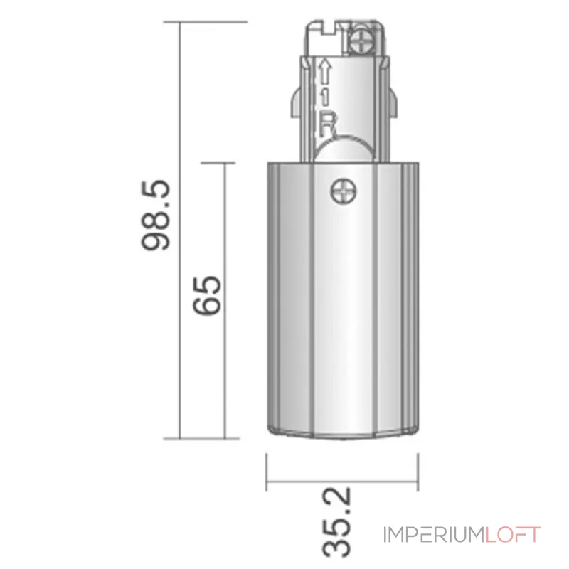 Заглушка для трека боковая Deko-Light D Line 710013