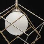 Подвесной светильник MW-Light Призма 1 726010201 Цвет арматуры никель Цвет плафонов бронза от ImperiumLoft