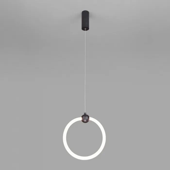 Подвесной светильник Eurosvet Rim 90166/1 Цвет плафонов белый Цвет арматуры черный от ImperiumLoft