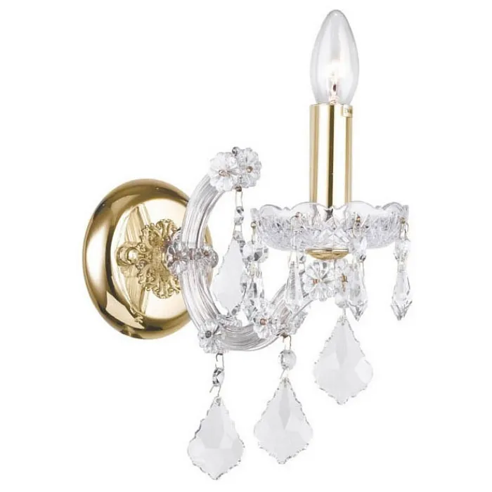 Бра Dio D’Arte Diamante Diamante E 2.1.2.600 G Цвет арматуры золото Цвет плафонов прозрачный от ImperiumLoft