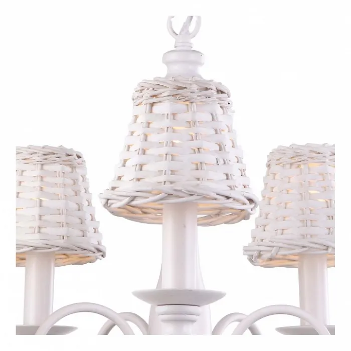 Подвесная люстра Arte Lamp Villaggio A3400LM-5WH Цвет арматуры белый Цвет плафонов белый от ImperiumLoft