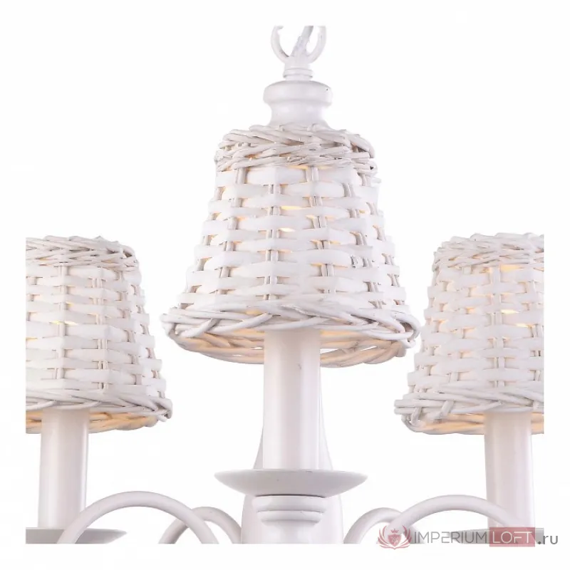 Подвесная люстра Arte Lamp Villaggio A3400LM-5WH Цвет арматуры белый Цвет плафонов белый от ImperiumLoft