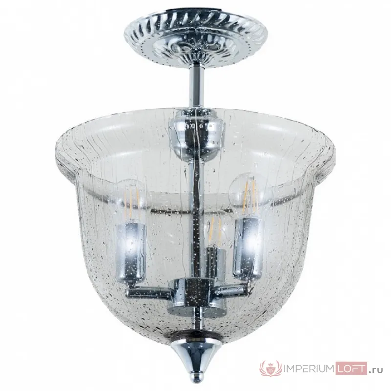 Светильник на штанге Arte Lamp Bell A7771PL-3CC Цвет плафонов серый Цвет арматуры хром от ImperiumLoft