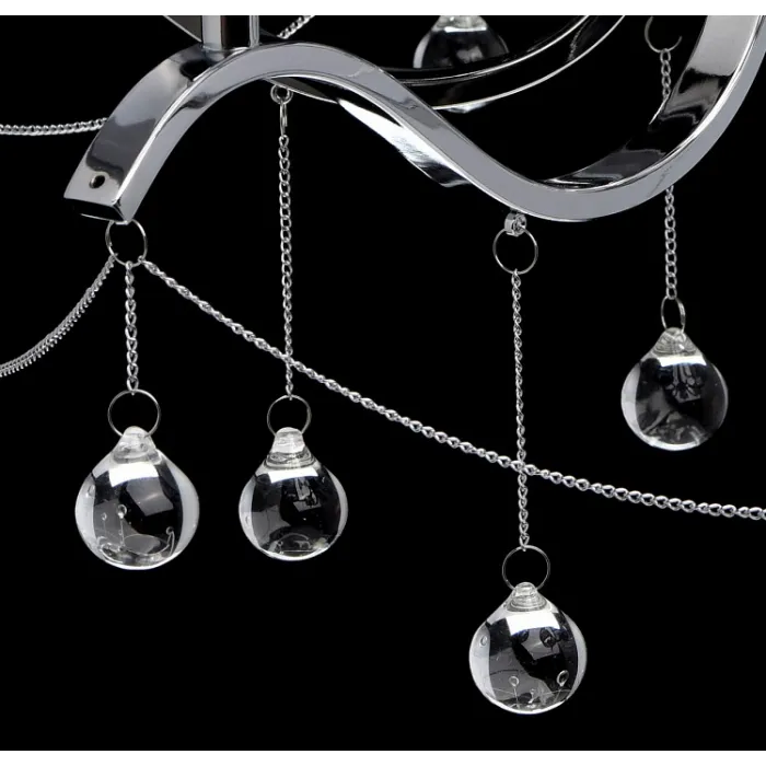 Подвесная люстра MW-Light Федерика 82 379019006 Цвет арматуры хром Цвет плафонов черный от ImperiumLoft