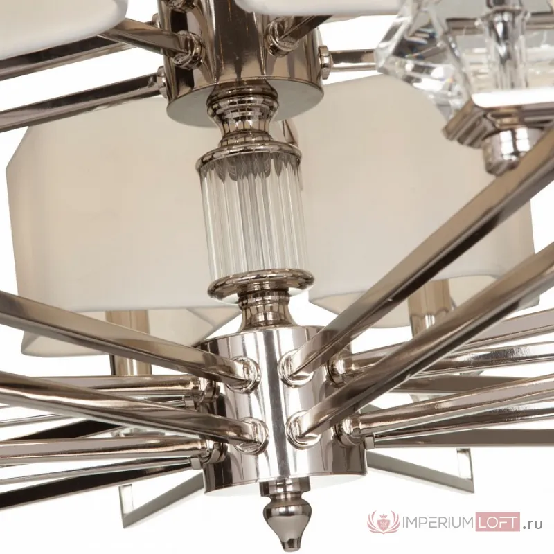 Подвесная люстра Maytoni Ontario MOD020PL-15CH Цвет арматуры хром Цвет плафонов белый от ImperiumLoft