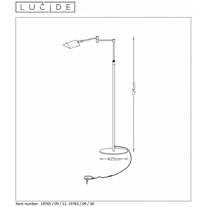 Торшер Lucide 19765/09/30 от ImperiumLoft