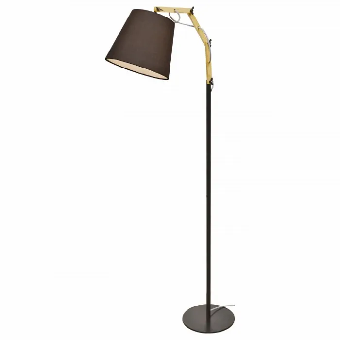 Торшер Arte Lamp Pinocchio A5700PN-1BK Цвет арматуры коричневый Цвет плафонов черный от ImperiumLoft