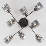 Потолочная люстра Eurosvet Hilari 30165/8 черный жемчуг Цвет арматуры хром Цвет плафонов серый от ImperiumLoft