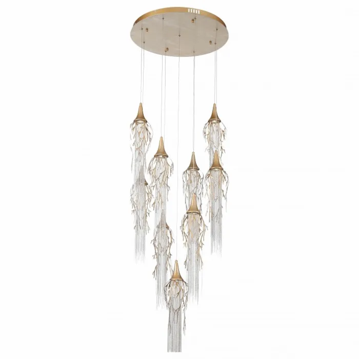 Подвесной светильник ST-Luce SL1116 SL1116.203.09 Цвет арматуры латунь Цвет плафонов никель от ImperiumLoft