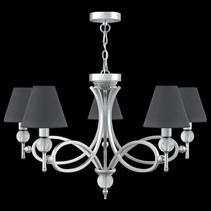 Подвесная люстра Lamp4You Eclectic 15 M2-05-CR-LMP-O-22 Цвет арматуры хром Цвет плафонов черный от ImperiumLoft