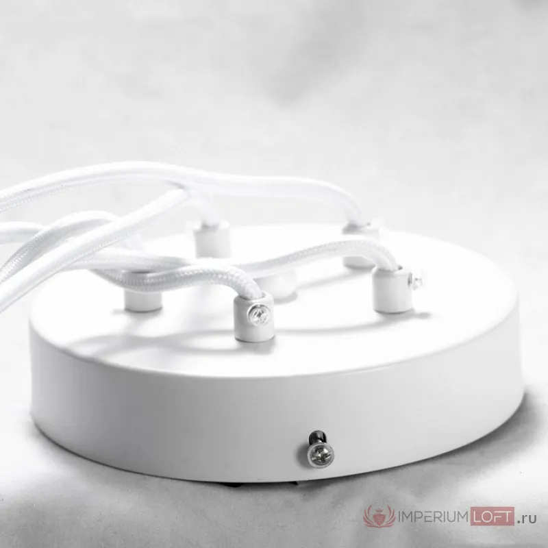 Люстра на штанге Lussole Lsp 6 LSP-8175 Цвет плафонов белый Цвет арматуры белый от ImperiumLoft