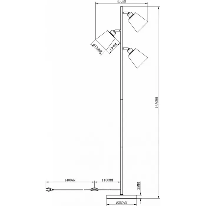 Торшер Moderli Floor V3050-3F от ImperiumLoft