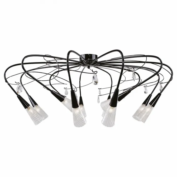Потолочная люстра Lightstar Aereo 711127 Цвет арматуры черный Цвет плафонов прозрачный от ImperiumLoft
