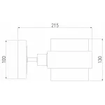 Бра Eurosvet Arcada 70127/1 черный/ дымчатый от ImperiumLoft