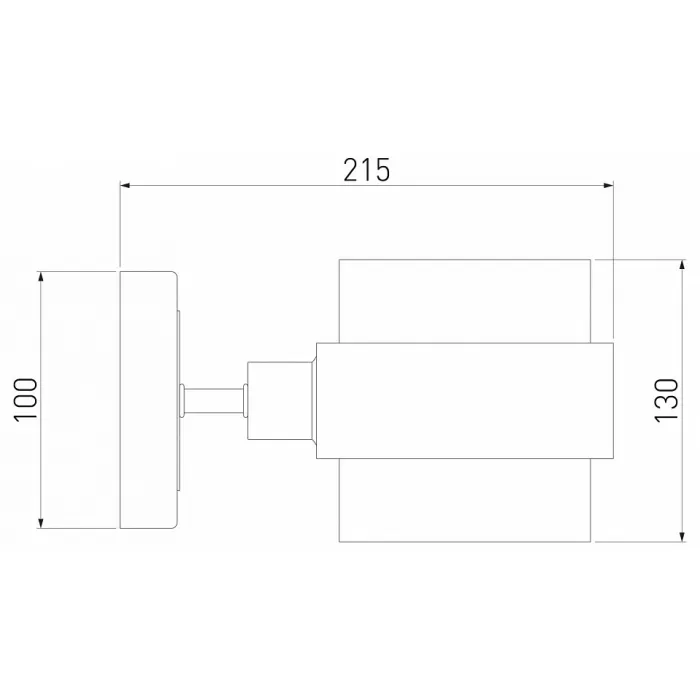 Бра Eurosvet Arcada 70127/1 черный/ дымчатый от ImperiumLoft