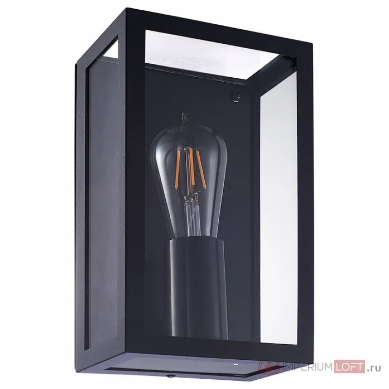 Накладной светильник Arte Lamp Belfast A4569AL-1BK Цвет плафонов прозрачный Цвет арматуры черный от ImperiumLoft