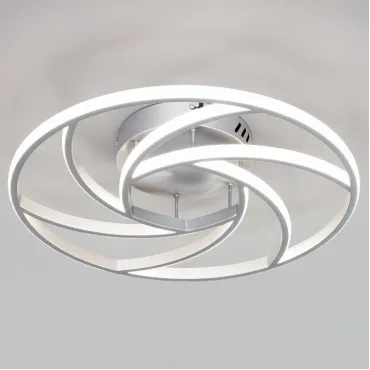 Накладной светильник Eurosvet Indio 90207/1 серебро Цвет арматуры серебро Цвет плафонов белый