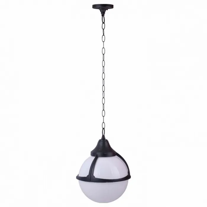 Подвесной светильник Arte Lamp Monaco A1495SO-1BK Цвет арматуры черный Цвет плафонов белый от ImperiumLoft
