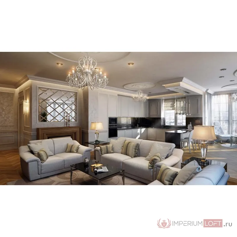Подвесная люстра Maytoni Princess ARM270-12-R Цвет арматуры золото Цвет плафонов прозрачный от ImperiumLoft