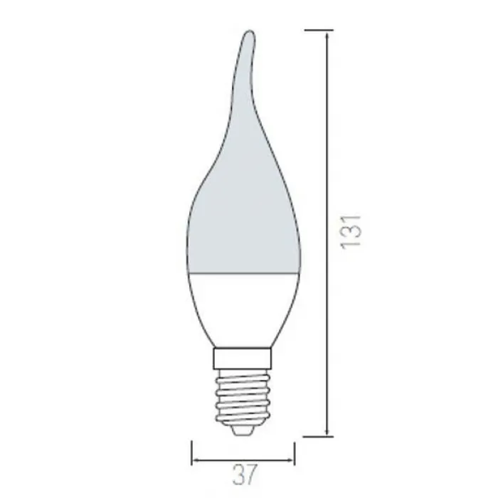 Лампа светодиодная Horoz Electric HL4370L E14 6Вт 6400K HRZ00000031 от ImperiumLoft
