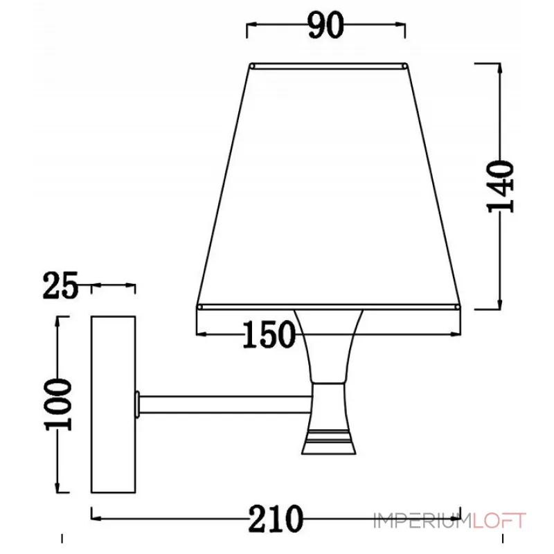 Бра Freya Perfetto FR5098WL-01BBS Цвет арматуры латунь Цвет плафонов кремовый