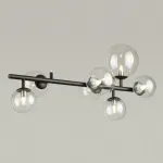 Подвесной светильник Odeon Light Tovi 4818/7 Цвет плафонов прозрачный Цвет арматуры черный от ImperiumLoft