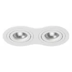 Встраиваемый светильник Lightstar Intero 16 double round i6260606 Цвет арматуры белый Цвет плафонов белый