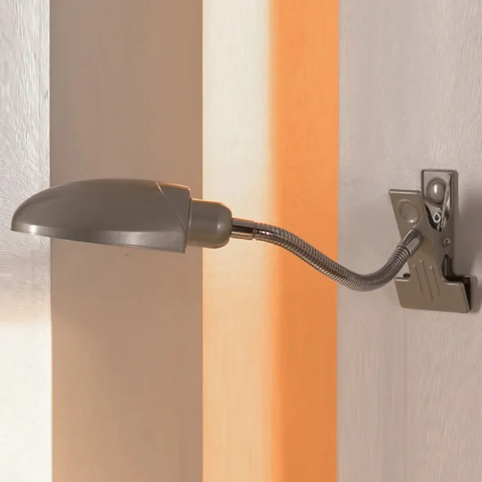 Настольная лампа офисная Lussole Roma LST-4274-01 Цвет арматуры серый Цвет плафонов серый от ImperiumLoft