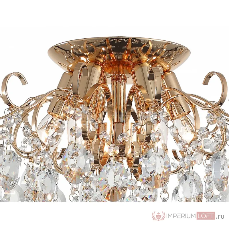 Потолочная люстра ST-Luce Orecchini SL846.202.06 Цвет арматуры золото Цвет плафонов прозрачный от ImperiumLoft