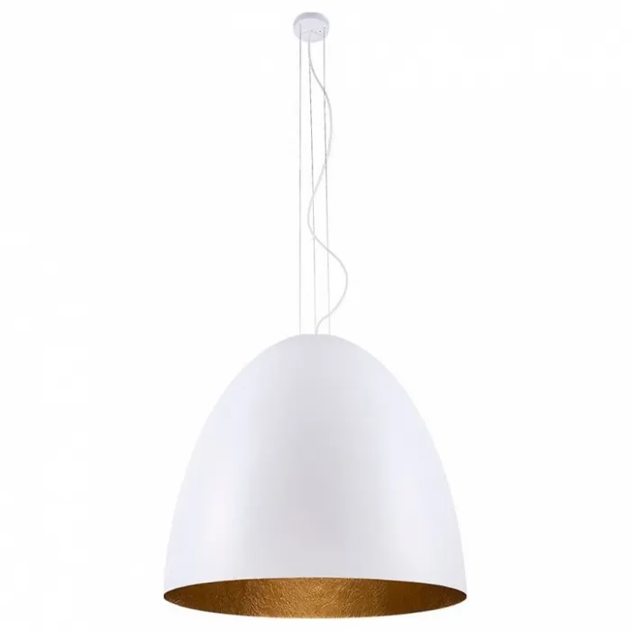 Подвесной светильник Nowodvorski Egg XL 9025 Цвет арматуры белый Цвет плафонов золото от ImperiumLoft