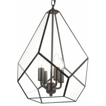 Подвесной светильник Favourite Eislager 1915-4P Цвет плафонов прозрачный Цвет арматуры черный