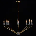 Люстра на штанге MW-Light Атмосфера 699011008 Цвет арматуры золото Цвет плафонов белый от ImperiumLoft