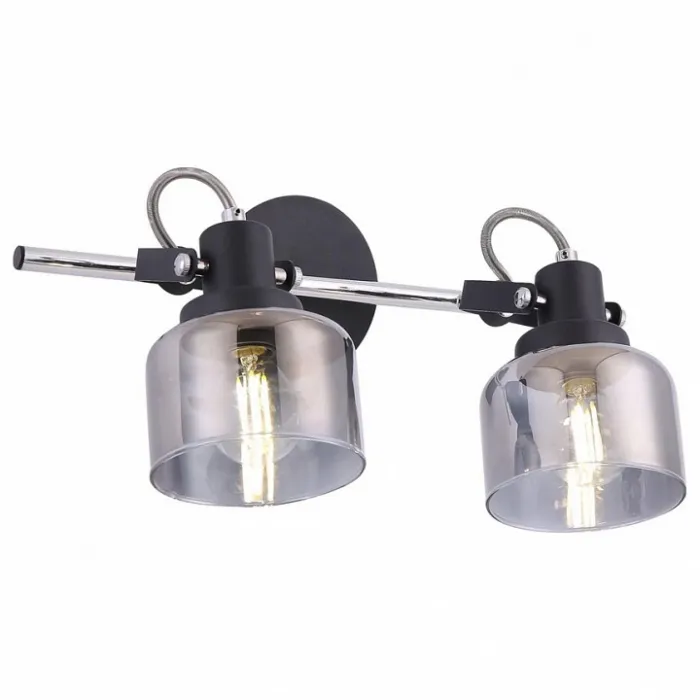 Спот Freya Evette FR5042CW-02B Цвет арматуры черный Цвет плафонов серый от ImperiumLoft