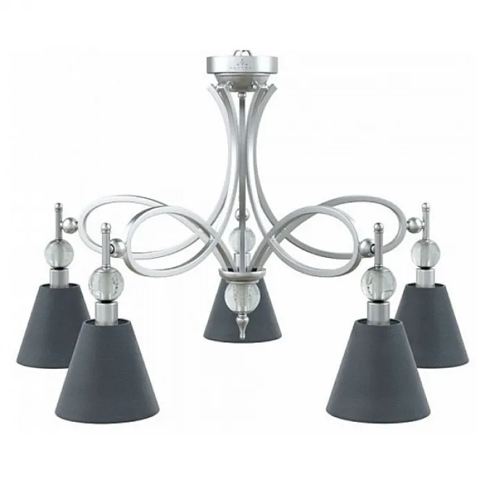 Подвесная люстра Lamp4You Eclectic 15 M2-05-CR-LMP-O-22 Цвет арматуры хром Цвет плафонов черный от ImperiumLoft