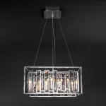 Подвесной светильник Bogate's Cella 312/6 Strotskis Цвет арматуры хром Цвет плафонов прозрачный от ImperiumLoft