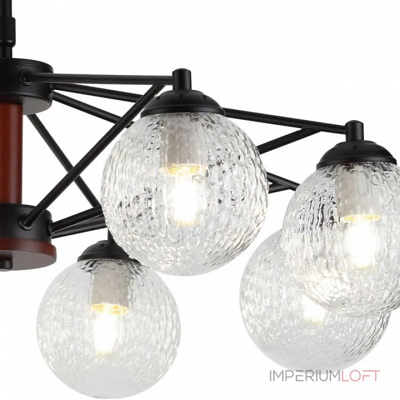 Люстра на штанге Rivoli Valery P8 BK Б0038084 