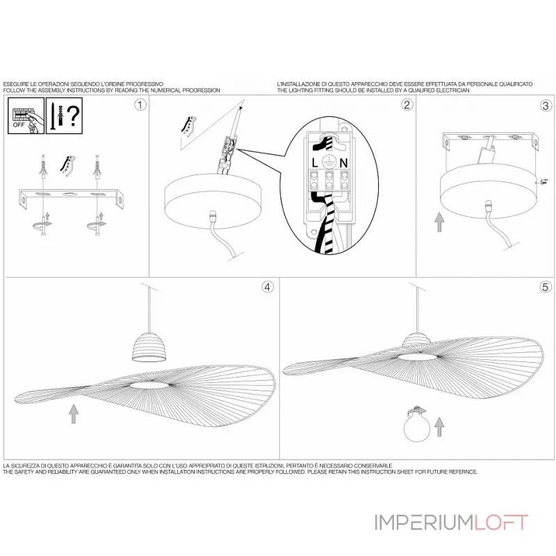 Подвесной светильник Ideal Lux Madame MADAME SP1 NERO