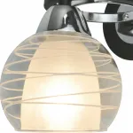 Бра Arte Lamp Ginevra A1604AP-1BK Цвет арматуры хром Цвет плафонов прозрачный