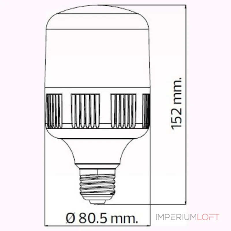Лампа светодиодная Horoz Electric 001-016-0020 E27 20Вт 6400K HRZ00000004 Цвет арматуры белый