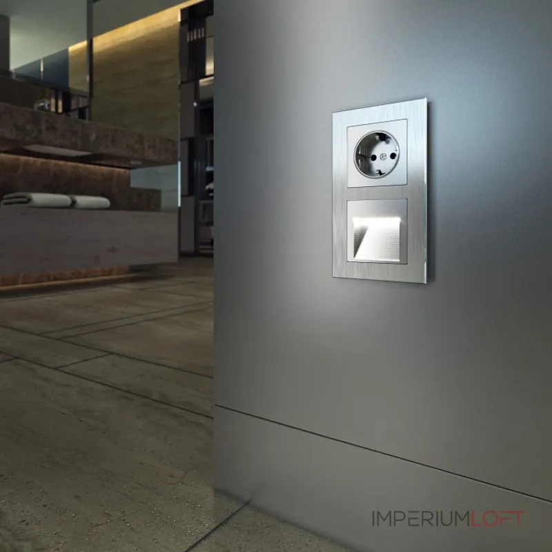 Рамка на 2 поста Werkel Aluminium (алюминий) W0021706 Цвет арматуры серебро